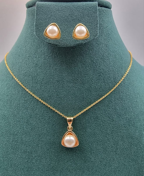 Elegant Gold-Toned Necklace & Earring Sets
