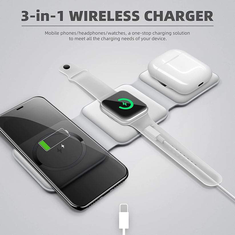 3 in 1 wireless charging pad