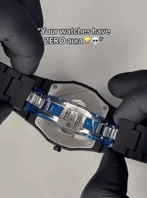 Stainless steel arabic watch