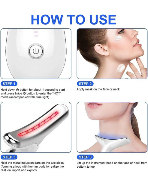 Anti Wrinkle Beauty Apparatus | Face lifting & Neck massager
