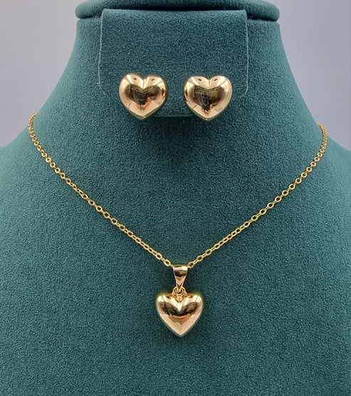 Elegant Gold-Toned Necklace & Earring Sets