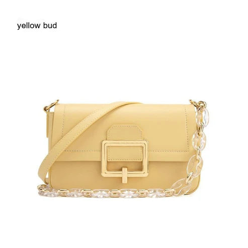 French Textured Cowhide Crossbody Bag