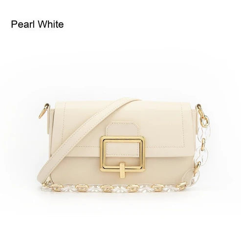 French Textured Cowhide Crossbody Bag